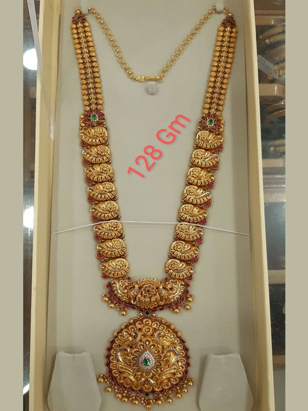 Gold long haram sales designs in 60 grams